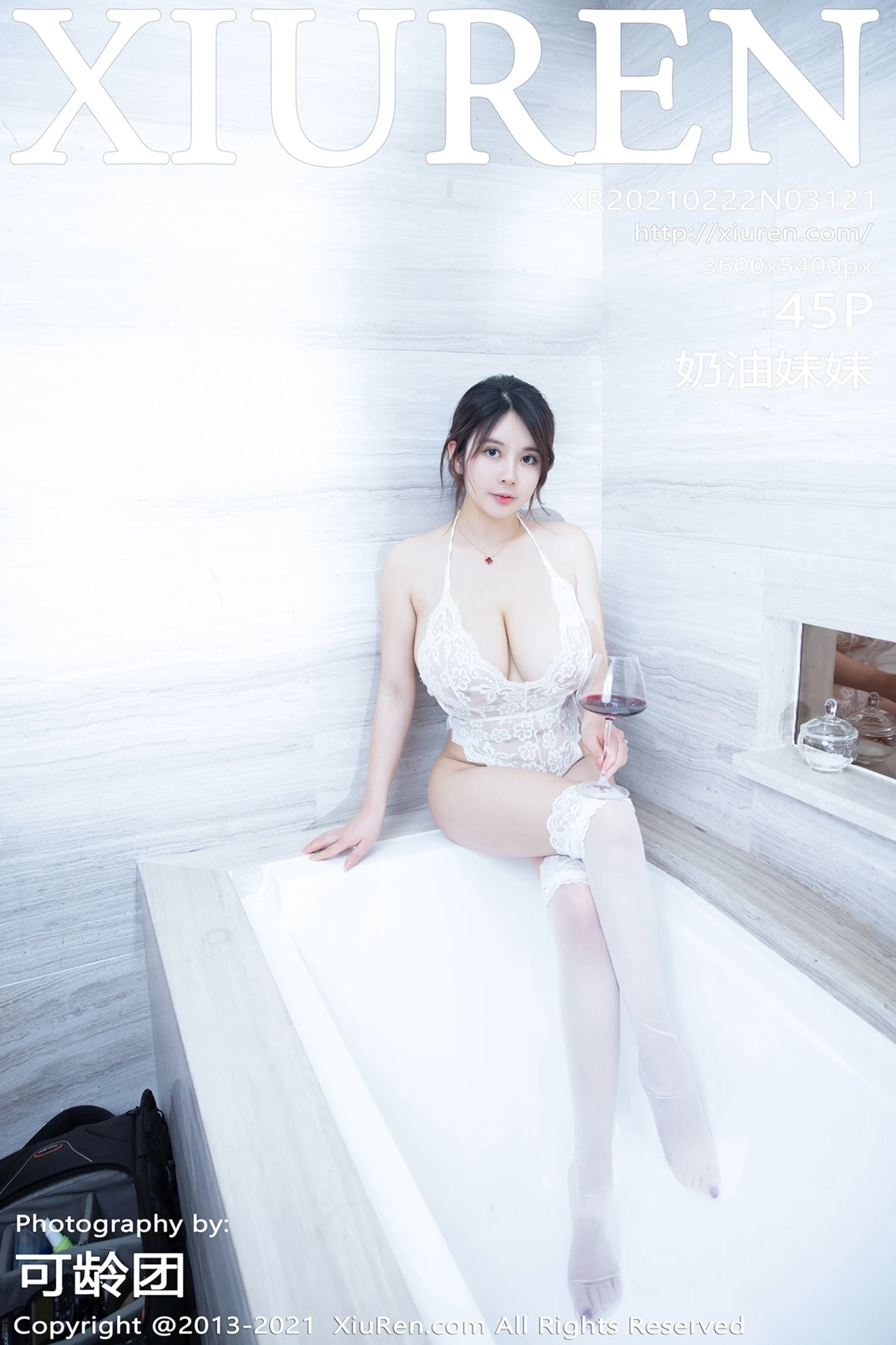 [XiuRen秀人网]No.3121_嫩模奶油妹妹精致镂空情趣内衣配蕾丝袜秀童颜巨乳极致诱惑写真45P-秀人网 - XiuRen.Space